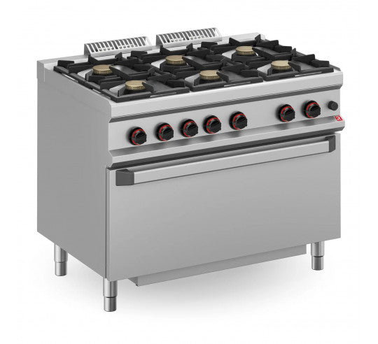 COCINA GAS NEO 700/6 FUEGOS+HORNO XL