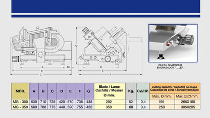 Cortadora BRAHER MG-350