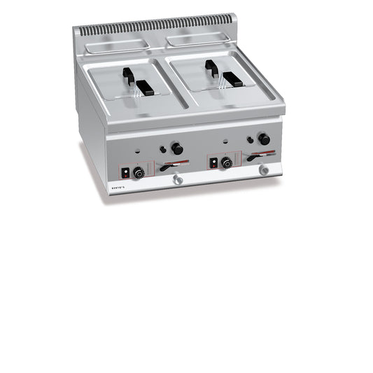 Freidora a Gas Sobremesa 8+8 litros Bert´os 600