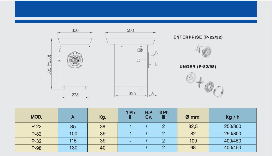 Picadora BRAHER P-82
