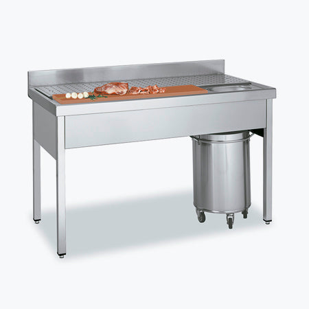 Fregadero – Mesa de preparación de carne y pescado